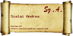 Szalai Andrea névjegykártya