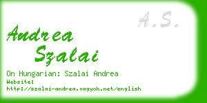 andrea szalai business card